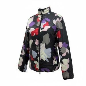 Emporio Armani Abstract Floral Lightweight Reversible Multi Jacket Size 36